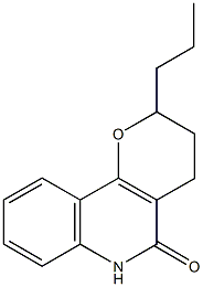 2-propyl-2,3,4,6-tetrahydro-5H-pyrano[3,2-c]quinolin-5-one 结构式