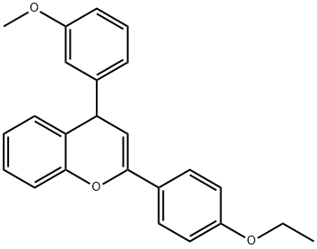 2-(4-ethoxyphenyl)-4-(3-methoxyphenyl)-4H-chromene 结构式