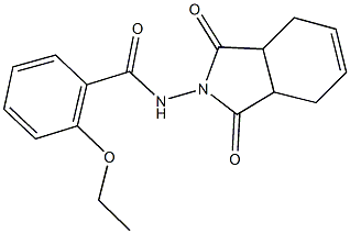 N-(1,3-dioxo-1,3,3a,4,7,7a-hexahydro-2H-isoindol-2-yl)-2-ethoxybenzamide 结构式