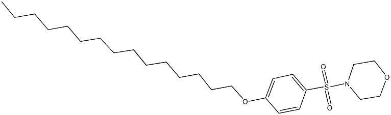 4-{[4-(pentadecyloxy)phenyl]sulfonyl}morpholine 结构式