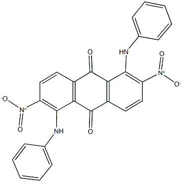 1,5-dianilino-2,6-bisnitroanthra-9,10-quinone 结构式