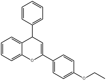 2-(4-ethoxyphenyl)-4-phenyl-4H-chromene 结构式