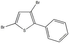 3,5-dibromo-2-phenylthiophene 结构式