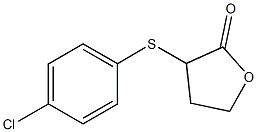 3-[(4-chlorophenyl)sulfanyl]dihydro-2(3H)-furanone 结构式