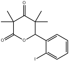 6-(2-iodophenyl)-3,3,5,5-tetramethyldihydro-2H-pyran-2,4(3H)-dione 结构式