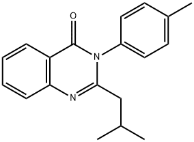 2-isobutyl-3-(4-methylphenyl)quinazolin-4(3H)-one 结构式