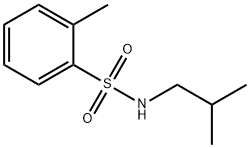 N-isobutyl-2-methylbenzenesulfonamide 结构式