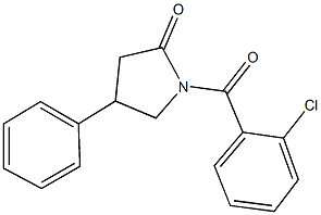 1-(2-chlorobenzoyl)-4-phenylpyrrolidin-2-one 结构式