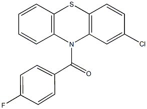 2-chloro-10-(4-fluorobenzoyl)-10H-phenothiazine 结构式