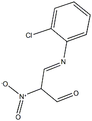 3-[(2-chlorophenyl)imino]-2-nitropropanal 结构式
