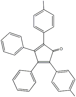 2,5-bis(4-methylphenyl)-3,4-diphenyl-2,4-cyclopentadien-1-one 结构式