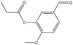 5-formyl-2-methoxyphenyl propionate 结构式