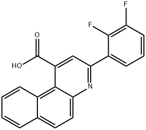 3-(2,3-difluorophenyl)benzo[f]quinoline-1-carboxylic acid 结构式