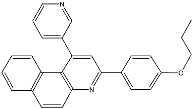 3-(4-propoxyphenyl)-1-pyridin-3-ylbenzo[f]quinoline 结构式