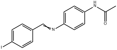 N-{4-[(4-iodobenzylidene)amino]phenyl}acetamide 结构式