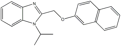 (1-isopropyl-1H-benzimidazol-2-yl)methyl 2-naphthyl ether 结构式