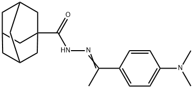 N'-{1-[4-(dimethylamino)phenyl]ethylidene}-1-adamantanecarbohydrazide 结构式