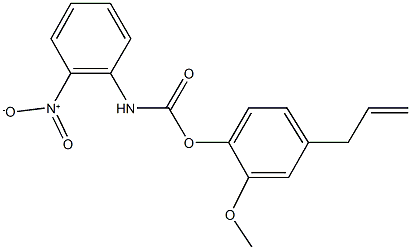 4-allyl-2-methoxyphenyl 2-nitrophenylcarbamate 结构式