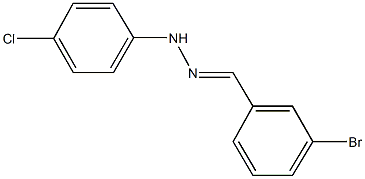 3-bromobenzaldehyde (4-chlorophenyl)hydrazone 结构式