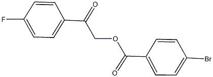 2-(4-fluorophenyl)-2-oxoethyl 4-bromobenzoate 结构式