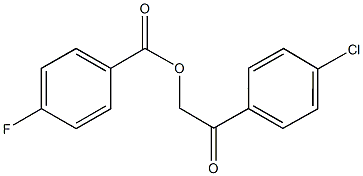 2-(4-chlorophenyl)-2-oxoethyl 4-fluorobenzoate 结构式