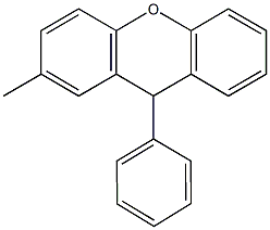 2-methyl-9-phenyl-9H-xanthene 结构式