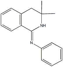 N-(3,3-dimethyl-3,4-dihydro-1(2H)-isoquinolinylidene)-N-phenylamine 结构式