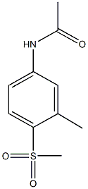 N-[3-methyl-4-(methylsulfonyl)phenyl]acetamide 结构式