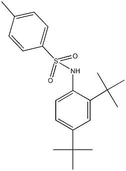 N-(2,4-ditert-butylphenyl)-4-methylbenzenesulfonamide 结构式