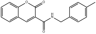 N-(4-methylbenzyl)-2-oxo-2H-chromene-3-carboxamide 结构式