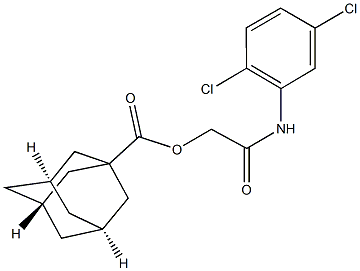 2-(2,5-dichloroanilino)-2-oxoethyl 1-adamantanecarboxylate 结构式