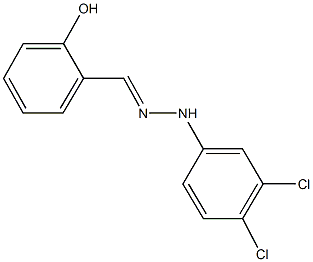 2-hydroxybenzaldehyde (3,4-dichlorophenyl)hydrazone 结构式