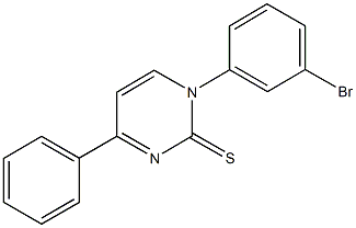 1-(3-bromophenyl)-4-phenyl-2(1H)-pyrimidinethione 结构式