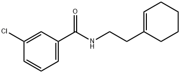 3-chloro-N-[2-(1-cyclohexen-1-yl)ethyl]benzamide 结构式