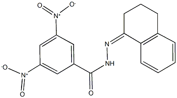 N'-(3,4-dihydro-1(2H)-naphthalenylidene)-3,5-dinitrobenzohydrazide 结构式