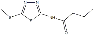 N-[5-(methylsulfanyl)-1,3,4-thiadiazol-2-yl]butanamide 结构式