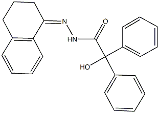 N'-(3,4-dihydro-1(2H)-naphthalenylidene)-2-hydroxy-2,2-diphenylacetohydrazide 结构式