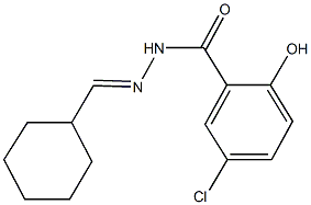 5-chloro-N'-(cyclohexylmethylene)-2-hydroxybenzohydrazide 结构式