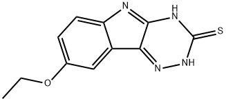 8-ethoxy-5H-[1,2,4]triazino[5,6-b]indole-3-thiol 结构式