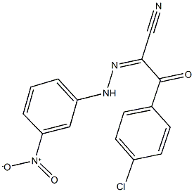 3-(4-chlorophenyl)-2-({3-nitrophenyl}hydrazono)-3-oxopropanenitrile 结构式