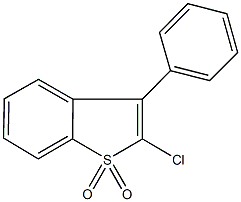 2-chloro-3-phenyl-1-benzothiophene 1,1-dioxide 结构式