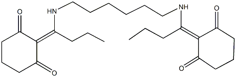 2-{1-[(6-{[1-(2,6-dioxocyclohexylidene)butyl]amino}hexyl)amino]butylidene}-1,3-cyclohexanedione 结构式