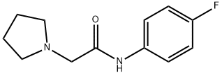 N-(4-fluorophenyl)-2-(1-pyrrolidinyl)acetamide 结构式