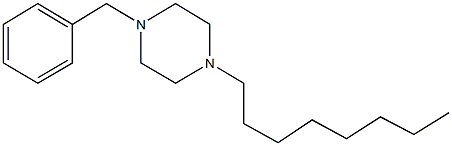 1-benzyl-4-octylpiperazine 结构式