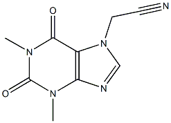 2-(1,3-dimethyl-2,6-dioxo-1,2,3,6-tetrahydro-7H-purin-7-yl)acetonitrile 结构式