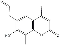 6-allyl-7-hydroxy-4,8-dimethyl-2H-chromen-2-one 结构式
