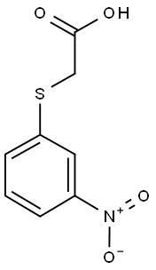 ({3-nitrophenyl}sulfanyl)acetic acid 结构式