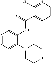 2-chloro-N-[2-(4-morpholinyl)phenyl]nicotinamide 结构式