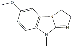 6-methoxy-9-methyl-2,9-dihydro-3H-imidazo[1,2-a]benzimidazole 结构式