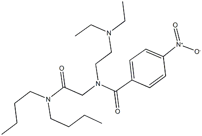 N-[2-(dibutylamino)-2-oxoethyl]-N-[2-(diethylamino)ethyl]-4-nitrobenzamide 结构式